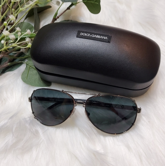 NWT Dolce & Gabbana Riveted Aviator Sunglasses - Picture 7 of 10